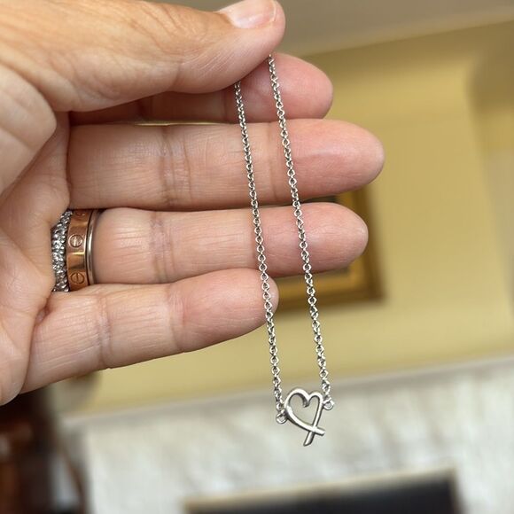 Tiffany & Co. Paloma Picasso Loving Heart Bracelet 925 Sterling Silver 7” - Picture 5 of 9